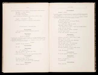 Libretto della Tosca par Giacomo Puccini, Edition Ricordi, Italie