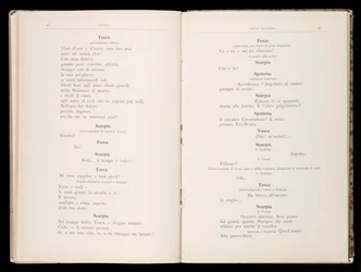 Libretto della Tosca par Giacomo Puccini, Édition Ricordi, Italie