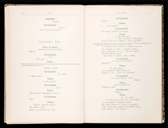 Libretto della Tosca par Giacomo Puccini, Édition Ricordi, Italie