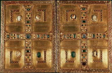 Art lombard : Évangéliaire de la princesse lombarde Théodelinde de Bavière (6ème siècle)