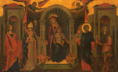 Madone et enfant avec des saints, vers 1600