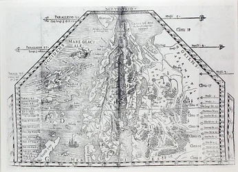 Carte de la Scandinavie, d