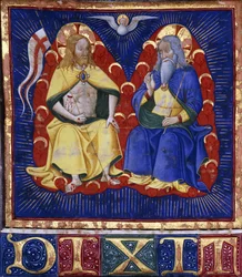 Maître des Vitae Imperatorum : La Trinité, miniature d
