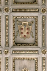 Armoiries des Médicis, du soffite de l