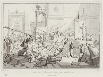 Mort du Général Pietro Zeno à Smyrne