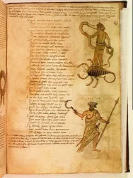 Ms Ital 483 P.4.7 f.160v Serpentarius et Bootes, du 