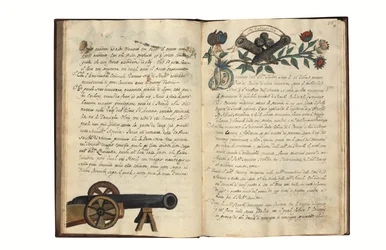 Sur la fabrication des armes pour la République de Venise par Carlo Camozzi di Bergamo (fl.1712), en italien et latin, manuscrit illustré sur papier, Venise, première moitié du 18ème siècle