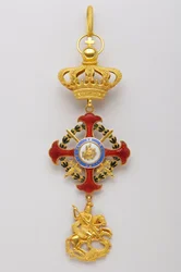 Ordre de Saint-Georges de la Réunion : insigne appartenant aux souverains de la Maison Royale (1800-1850)