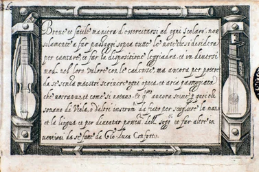 Page tirée de Breve e facile maniera di esercitarsi par Giovanni Luca Conforti