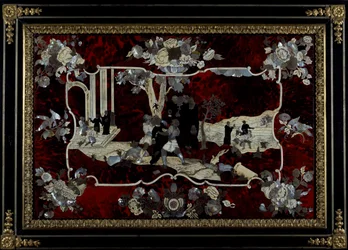 Marqueterie réalisée par la Manufacture Royale de Naples