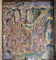 Panneau avec mosaïque, nef centrale, basilique de Santa Maria Maggiore, Rome, Italie, Ve siècle