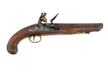 Pistolet à silex modèle 1796 pour dragons lourds, variante avec tube de baguette et serrure modèle Ordnance, vers 1800 (pistolet, silex, modèle 1796 pour dragon lourd)