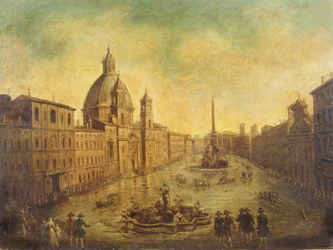 Piazza Navona inondée