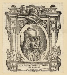 Portrait de Lorenzo Costa, peintre italien de la Renaissance de Ferrare