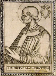 Portrait du Pape Simplicius, vers 1760 (gravure)