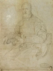 Portrait de Titien (Tiziano Vecellio) (c.1485-1576) (école romaine)