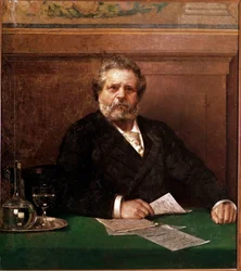 Portrait du poète italien Giosue Carducci (1835-1907)