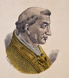 Portrait du Pape Benoît III (benedetto, Benedict ou Benedictus) (855-858)