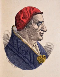 Portrait du Pape Benoît Ier (benedict, Benedetto, ou Benedictus) (575-579)