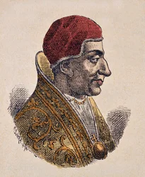 Portrait du Pape Étienne IV (Stephen, stefano ou Stephanus) (816-817)