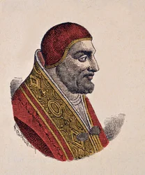 Portrait du pape Jean XIX (Giovanni, Ioannes) (1024-1032)