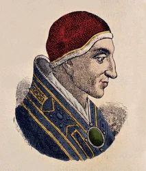 Portrait du pape Jean XV