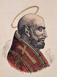 Portrait du pape Jules Ier (Julius I ou Iulius ou Giulio) (337-352)