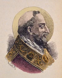 Portrait du Pape Saint Clément Ier (San Clemente ou Clemens) (88-97)