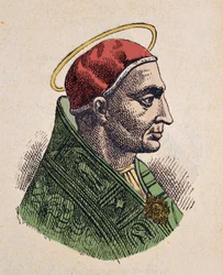 Portrait du pape Sirice (Siricius, Siricio) (384-399)