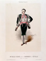 Portrait du chanteur Enrico delle Sedie dans 