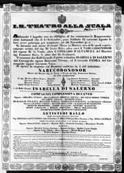 Affiche pour I.R. Teatro alla Scala, 