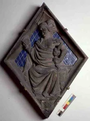 Prudence, carreau en relief du Campanile