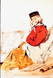 Représentation par des membres de la droite parlementaire des héros du Risorgimento et du patriote italien Giuseppe Garibaldi en 1874