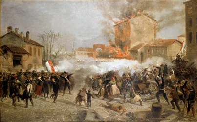 Révolutions de 1848, Cinq Jours de Milan : les insurgés prennent la porta Tosa le 22 mars