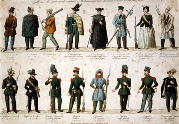 Risorgimento : Les Cinq Jours de Milan (Cinque giornate di Milano) (18-22 mars 1848) : c