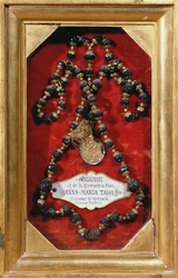 Rosaire offert à Anna-Maria Taigi par la princesse Barberini (or et pierre précieuse)