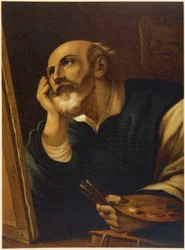 Saint Luc qui peint - dans "Aurea Bibbia classica: storia della rivelazione divina nell