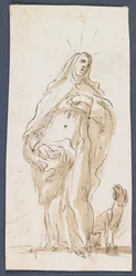 Sainte Marguerite de Cortone, fin du 17ème siècle