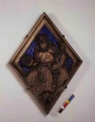 Saturne, carreau en relief du Campanile