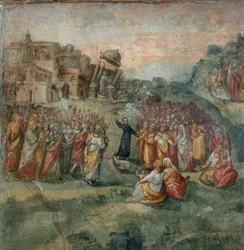 Sermon de Saint Hippolyte, détail de la peinture du Martyre de Saint Hippolyte et de ses compagnons