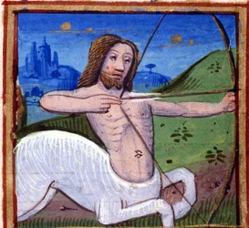 Signe du Sagittaire. Horoscope italien, milieu du XVe siècle