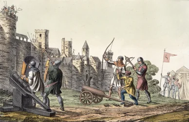 Soldats et artillerie du XVe siècle, planche 16 de L