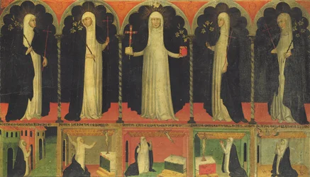 Sainte Catherine et quatre saints dominicains