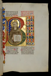 St Maurus à livre ouvert