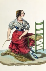 Fabricant de chaises en paille