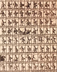 Vendeurs de rue à Rome (détail), Italie