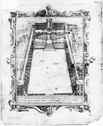 La cour du Belvédère au Vatican, Rome, 1581