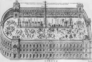Le Cirque Maxime à Rome, vers 1600