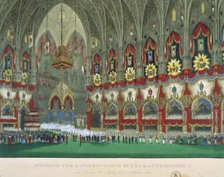 Le Couronnement de Ferdinand I dans la cathédrale de Milan, 6 septembre 1838
