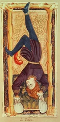 Le Pendu, carte de tarot du jeu «Charles VI» ou «Gringonneur»